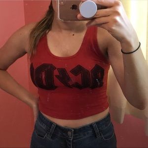 AC/DC forever 21 crop top